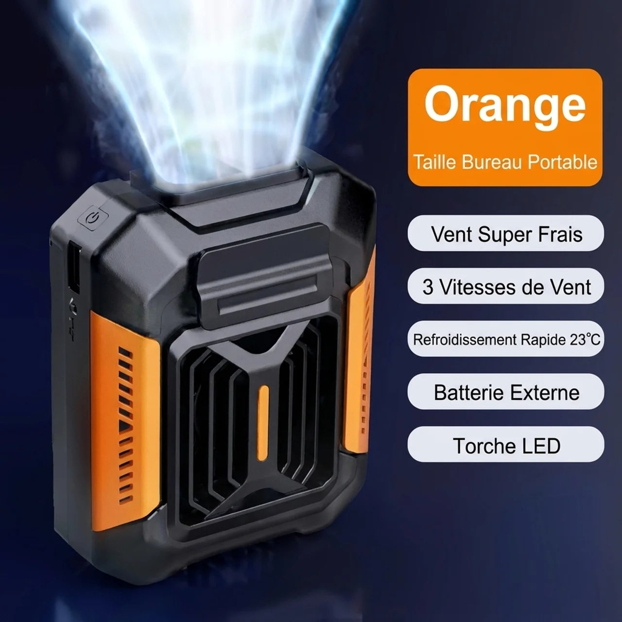 Mini Climatiseur Ventilateur de Taille Portable Incassable de Ceinture