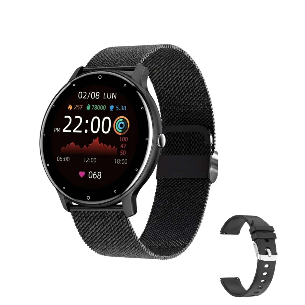 Montre Intelligente Femme Étanche IP67 avec Appels et Suivi Santé