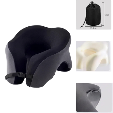 Oreiller Cervical Ergonomique en Mousse à Mémoire de Forme de Voyage et de Sieste