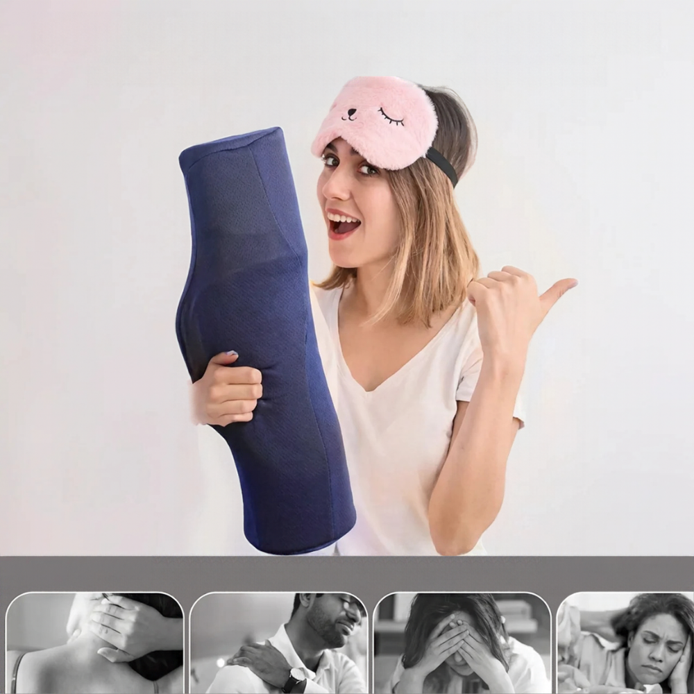 Oreiller cervical ergonomique Coussin de soutien pour le cou et le sommeil