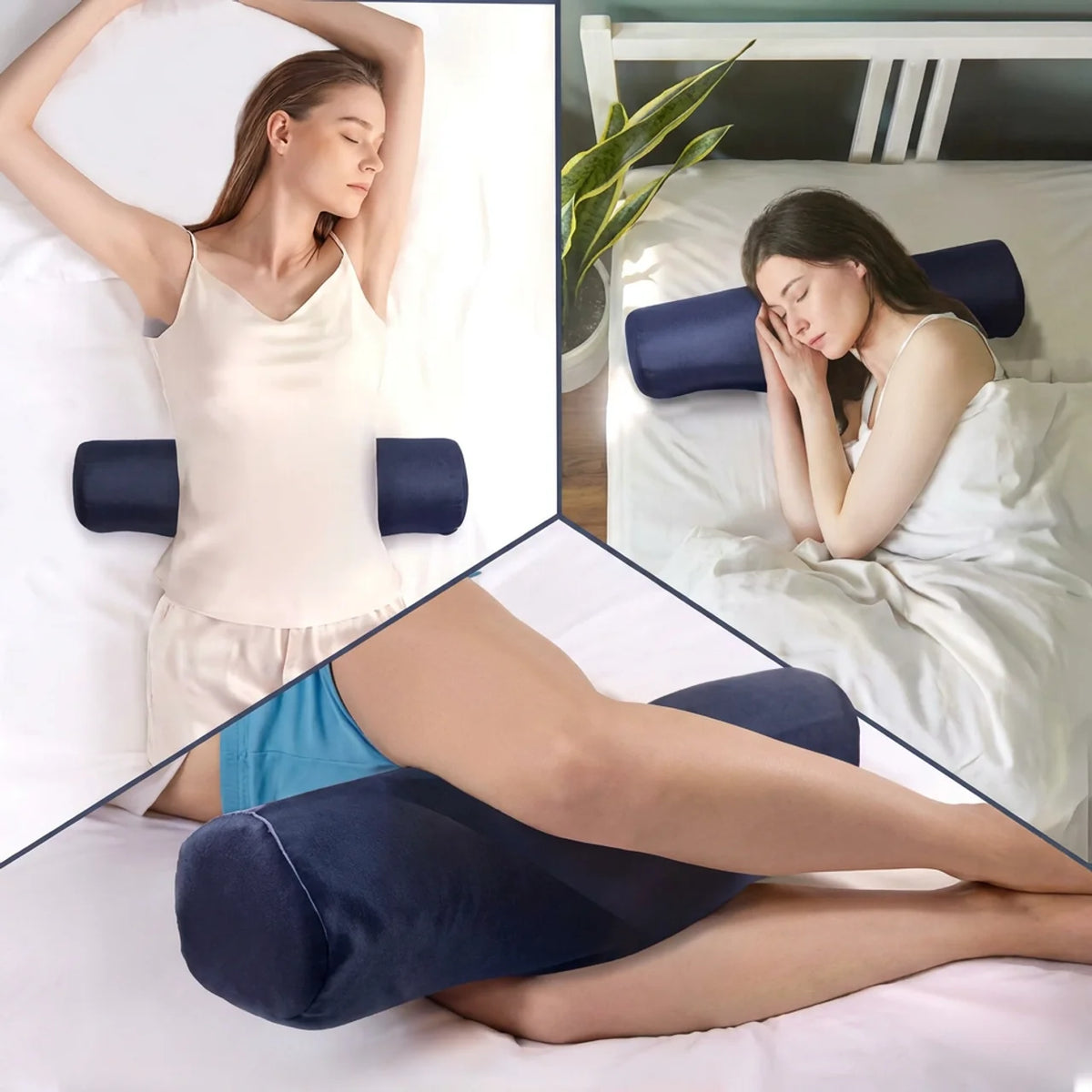 Oreiller cervical ergonomique Coussin de soutien pour le cou et le sommeil