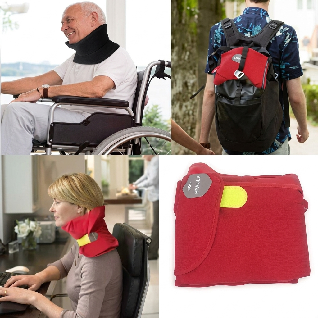 Oreiller de Voyage Cervical Ergonomique en U