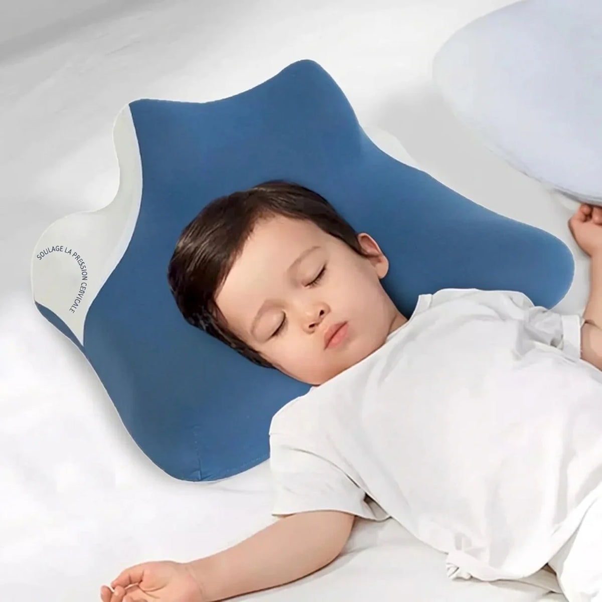 Oreiller ergonomique multifonction à mémoire de forme support cervical support téléphone
