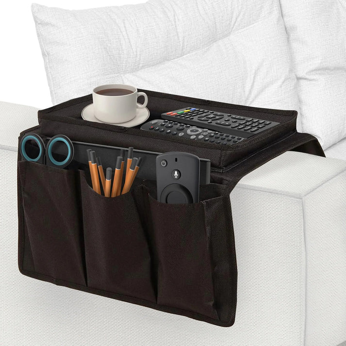 Organisateur d'Accoudoir de Canapé Range Télécommandes