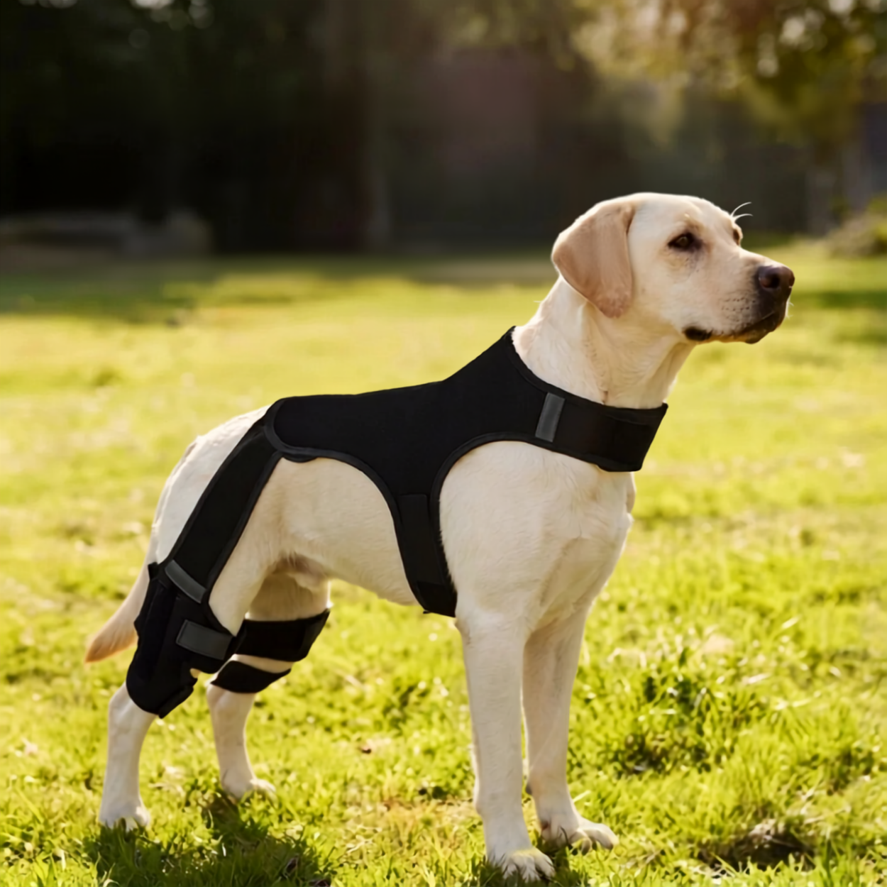 Orthèse de Soutien des Pattes Arrière pour Chien Harnais Réglable Anti-Chute