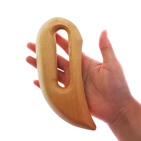 Outil Gua Sha Bois Drainant