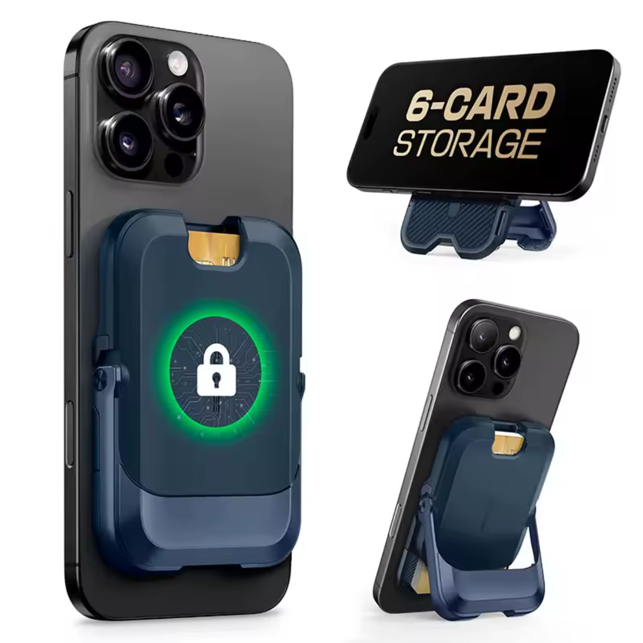 PORTEFEUILLE MAGNÉTIQUE SUPCASE MAGSAFE STOCKAGE 6 CARTES