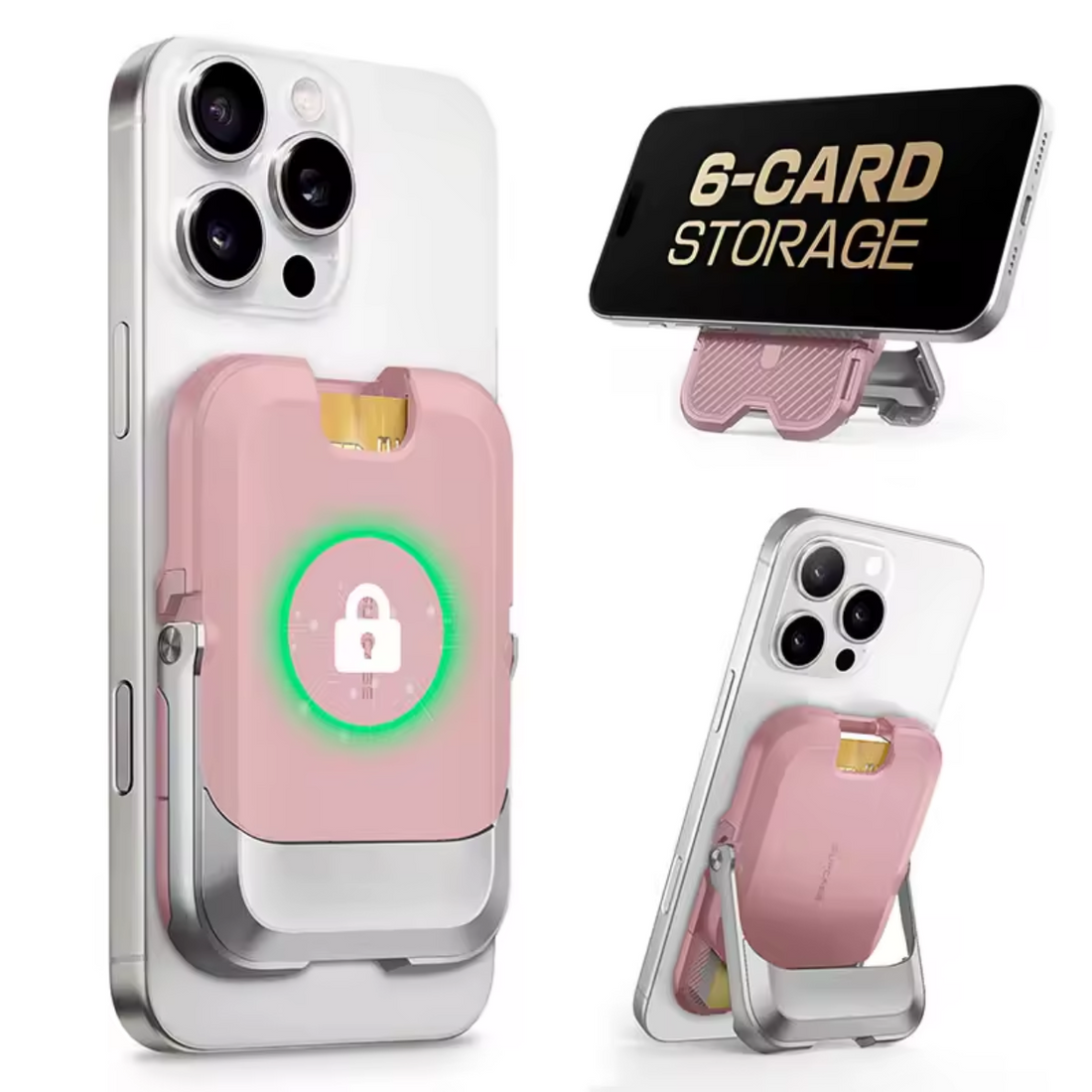 PORTEFEUILLE MAGNÉTIQUE SUPCASE MAGSAFE STOCKAGE 6 CARTES