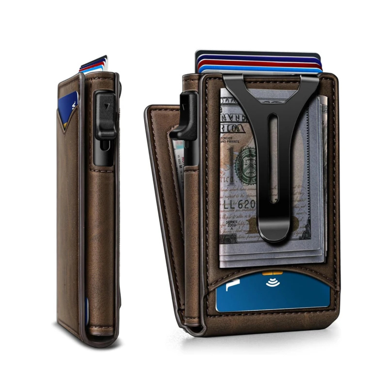 PORTEFEUILLE RFID ULTRA-SLIM ALUMINIUM