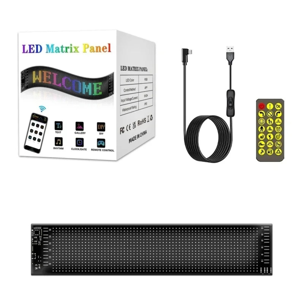 Panneau LED Défilant Bluetooth