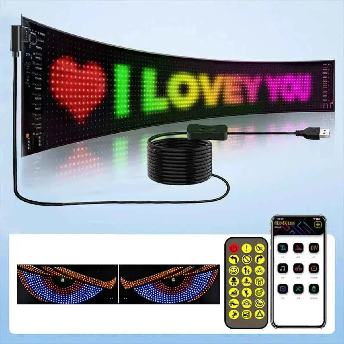 Panneau LED Défilant Bluetooth