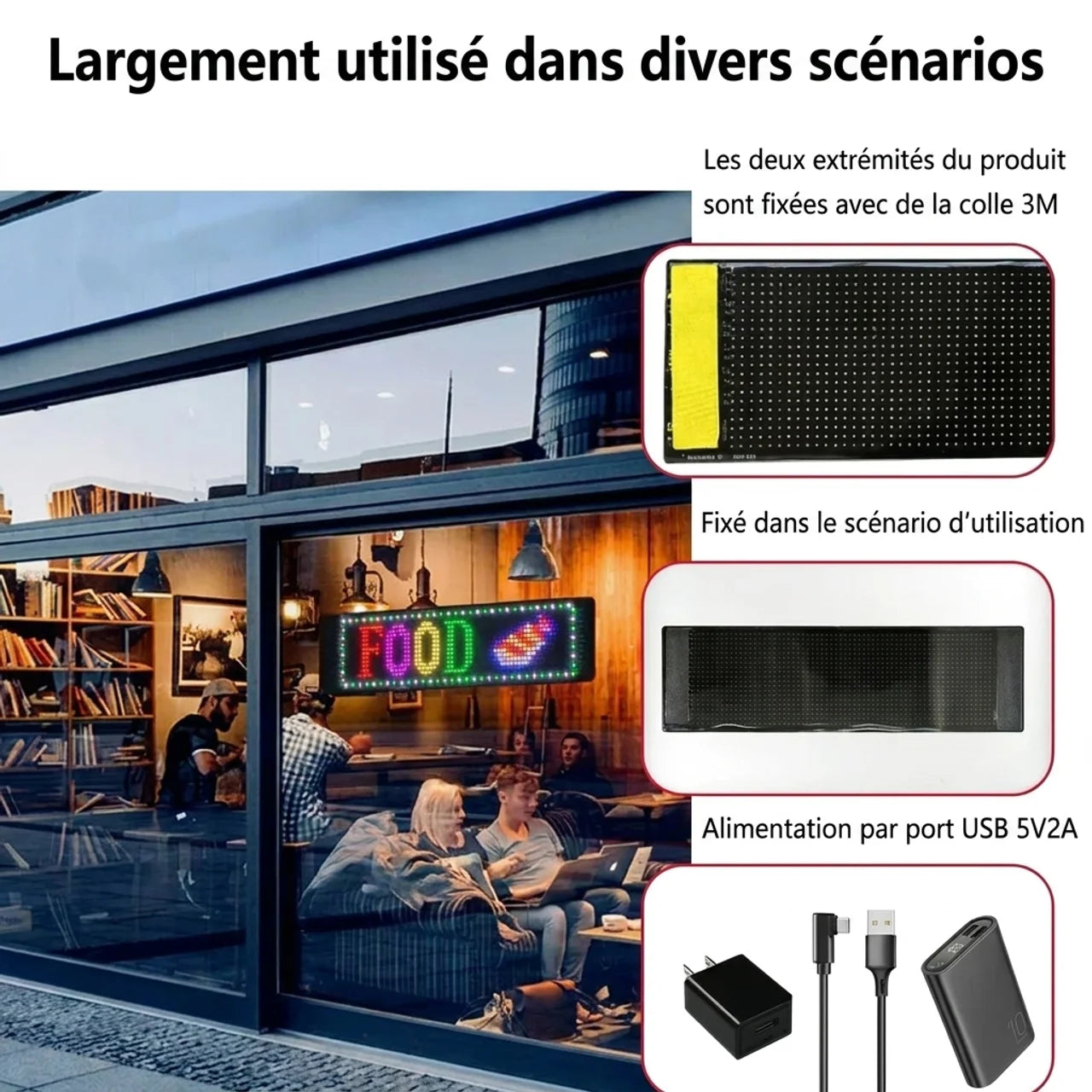 Panneau LED Défilant Bluetooth