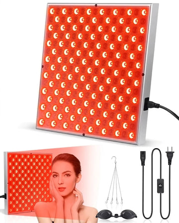 Panneau de Thérapie par la Lumière Rouge 225 LED Soulagement Musculaire à Domicile