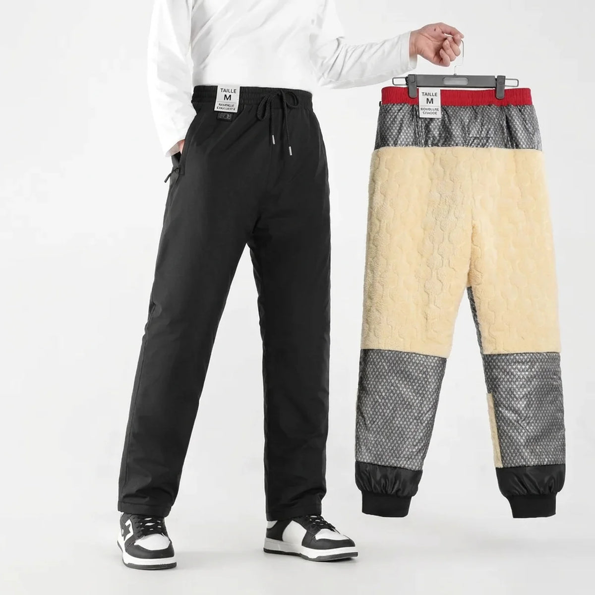 Pantalon Chauffant USB 15 Zones Pantalon Thermique d'Hiver pour Cyclisme & Extérieur