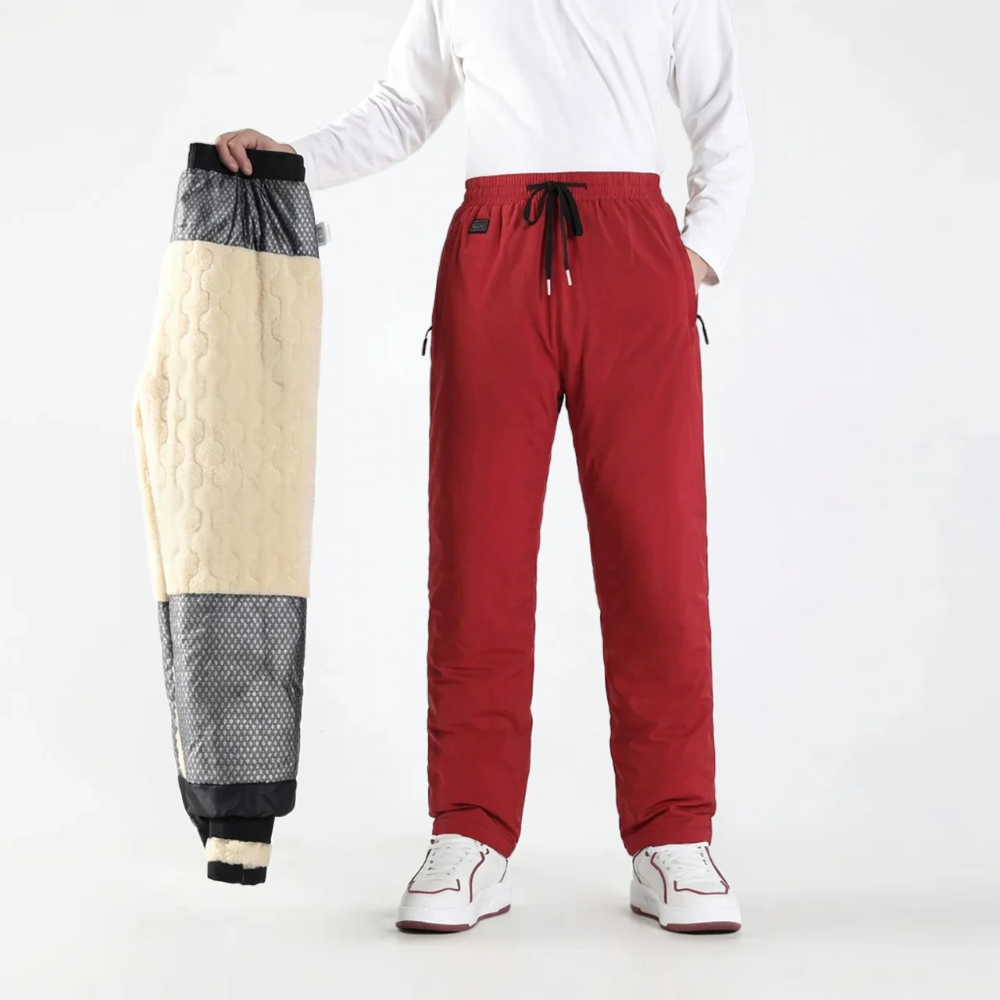 Pantalon Chauffant USB 15 Zones Pantalon Thermique d'Hiver pour Cyclisme & Extérieur
