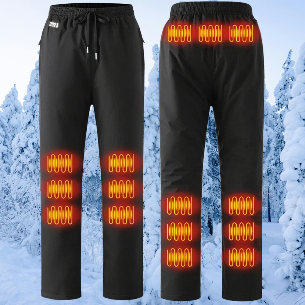 Pantalon Chauffant USB 15 Zones Pantalon Thermique d'Hiver pour Cyclisme & Extérieur
