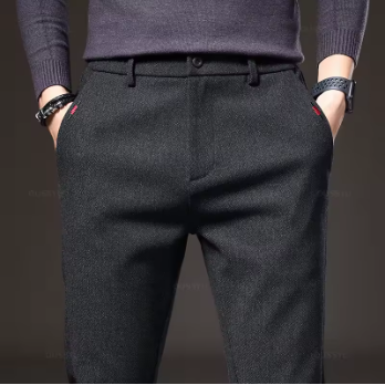 Pantalon Homme Hiver Stretch Coton Coupe Slim