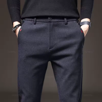 Pantalon Homme Hiver Stretch Coton Coupe Slim