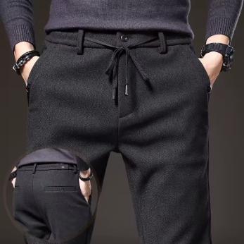 Pantalon Homme Hiver Stretch Coton Coupe Slim