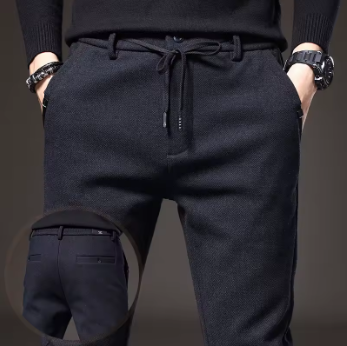 Pantalon Homme Hiver Stretch Coton Coupe Slim
