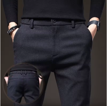 Pantalon Homme Hiver Stretch Coton Coupe Slim