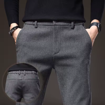 Pantalon Homme Hiver Stretch Coton Coupe Slim