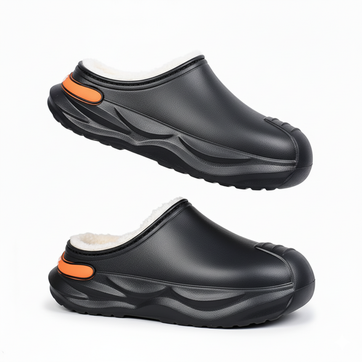 Pantoufles Clog d’Hiver Sabots Classiques Doublés