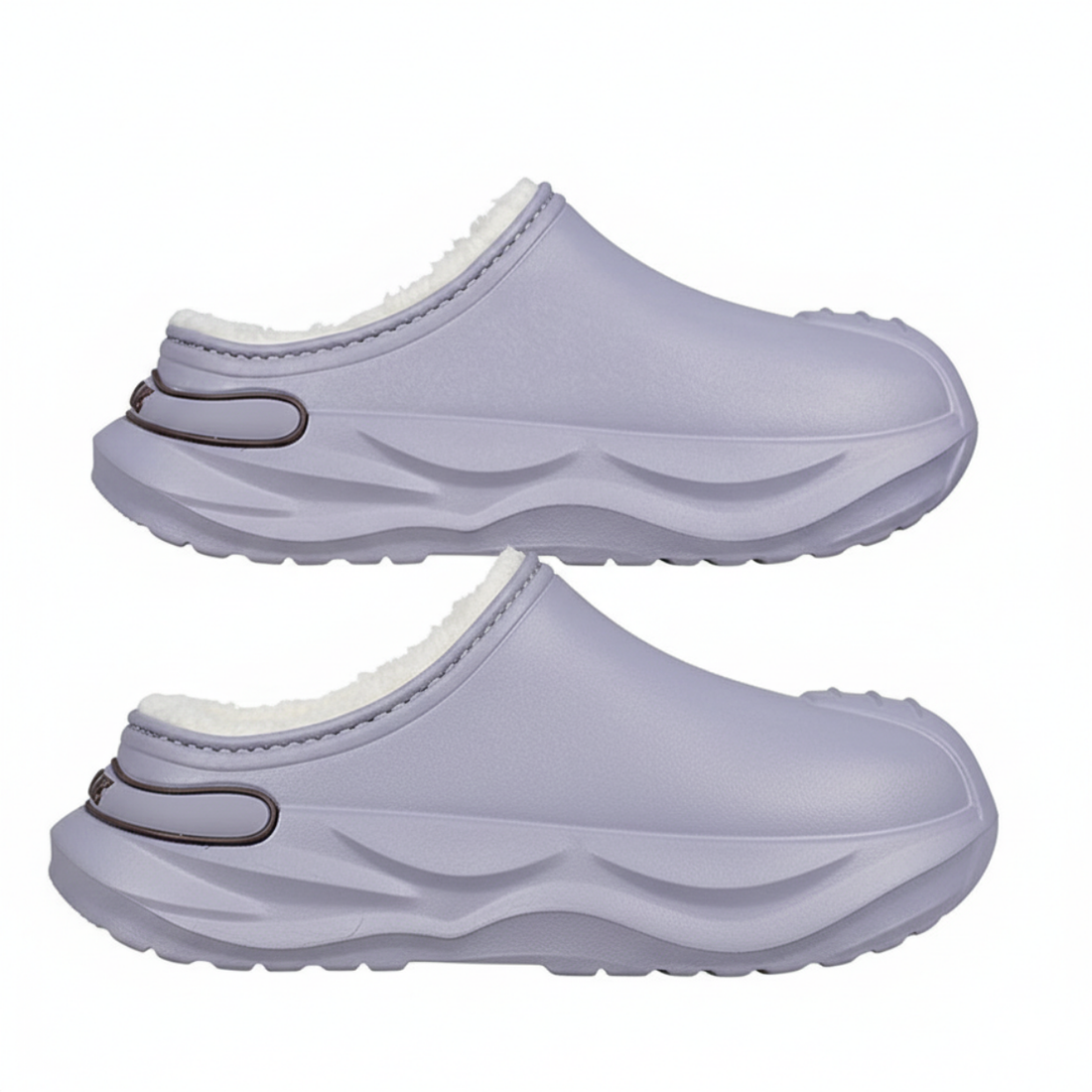 Pantoufles Clog d’Hiver Sabots Classiques Doublés
