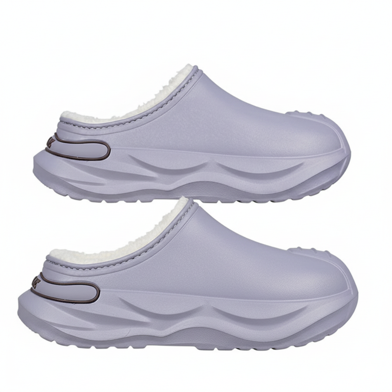 Pantoufles Clog d’Hiver Sabots Classiques Doublés