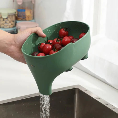 Passoire Éléphant pour Évier Panier Suspendu pour Laver Fruits et Légumes