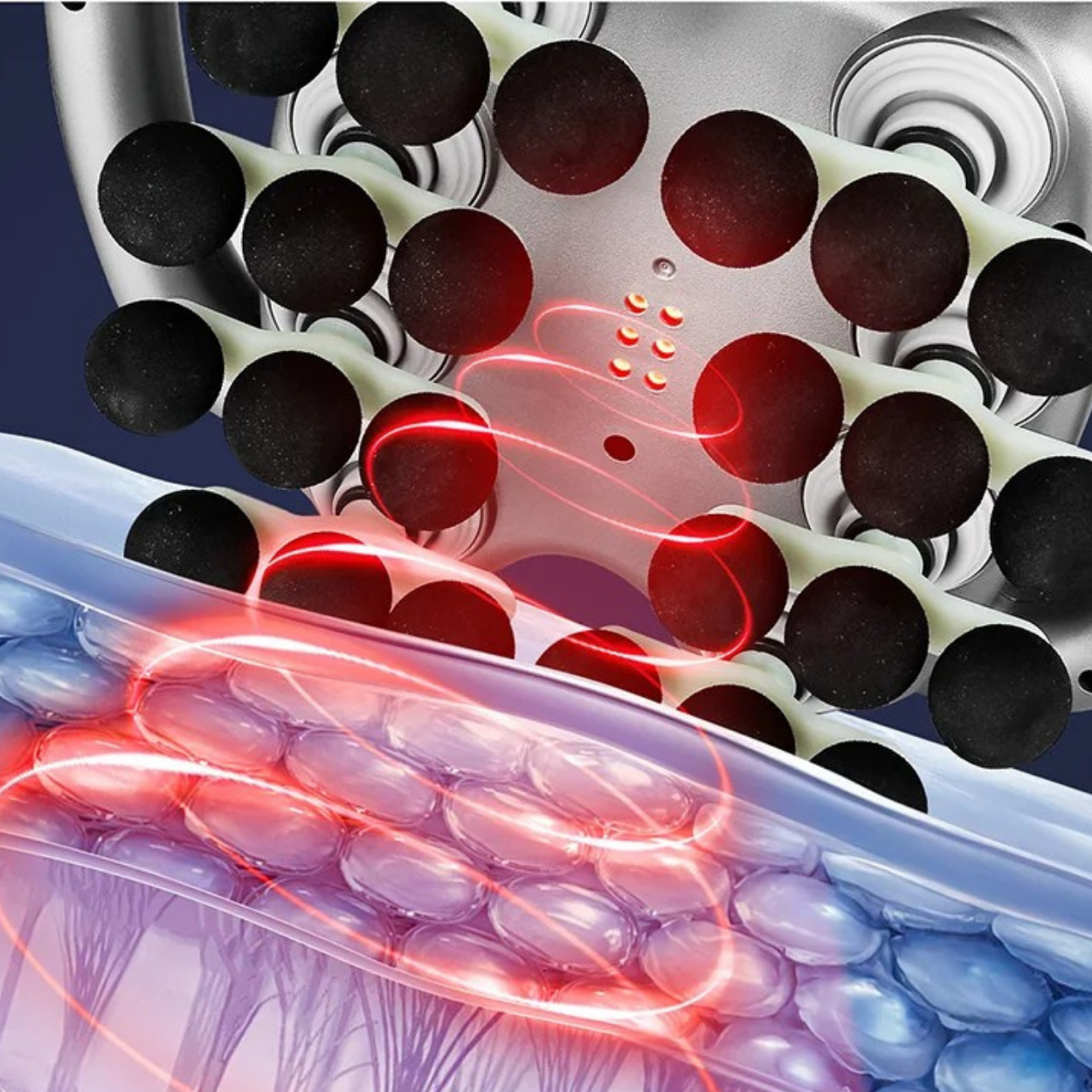 Pistolet de Massage Fascia à 24 Têtes