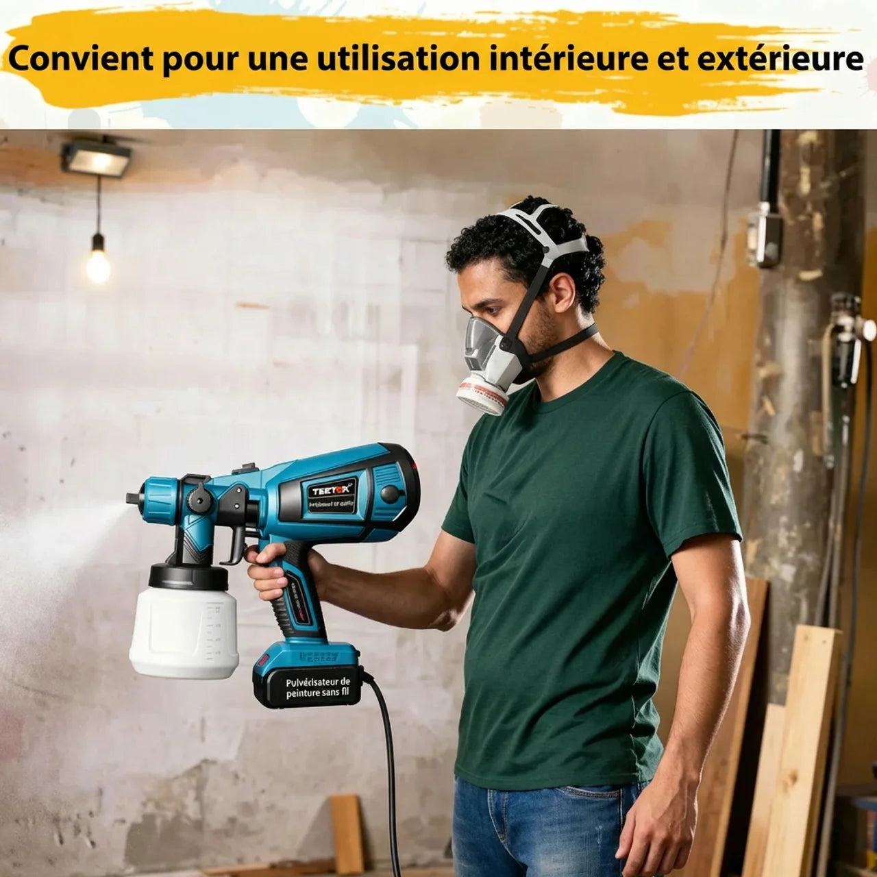 Pistolet Peinture Sans Fil Pro