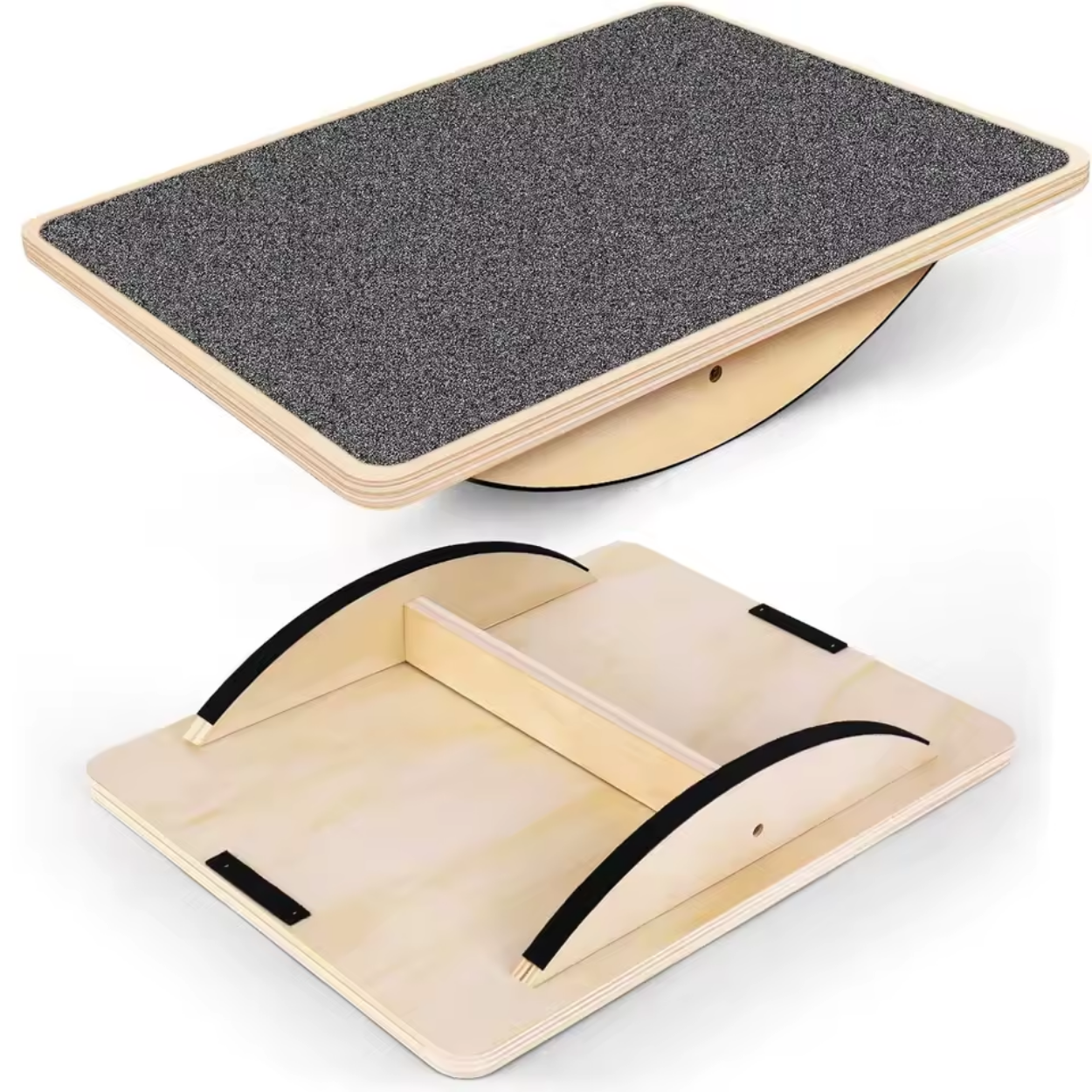 Planche d’Équilibre en Bois Antidérapante