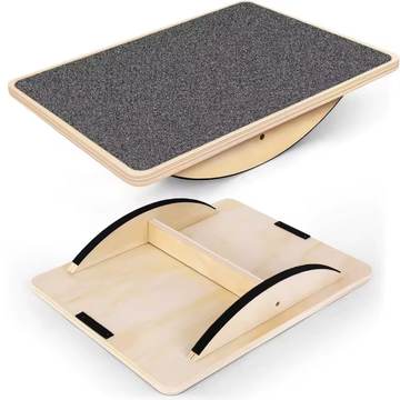 Planche d’Équilibre en Bois Antidérapante