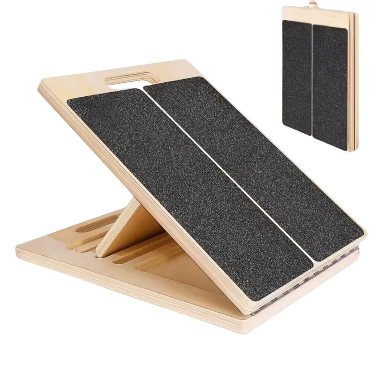 Planche d’Inclinaison Réglable en Bois Slant Board