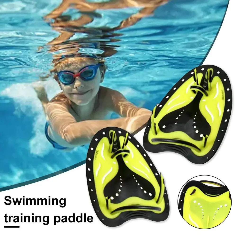 Plaquettes de Natation d’Entraînement Réglables avec Sangles en Silicone