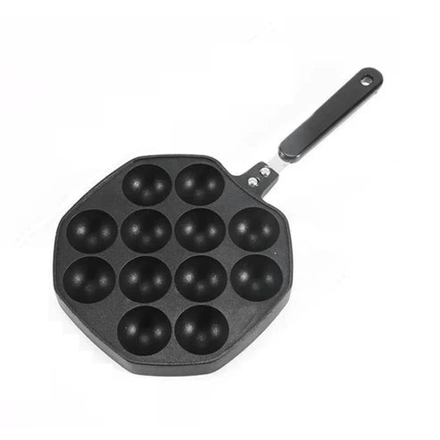 Poêle à Takoyaki antiadhésive 7, 12 ou 20 moules avec pics et pinceau