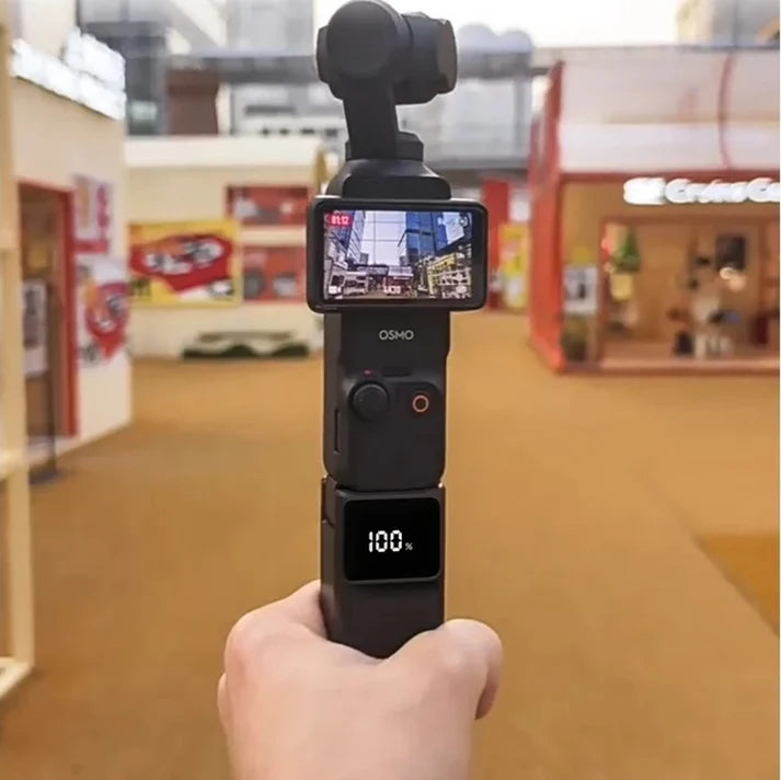 Poignée Batterie Portable 5000 mAh pour DJI Osmo Pocket 3/4 avec Charge Rapide