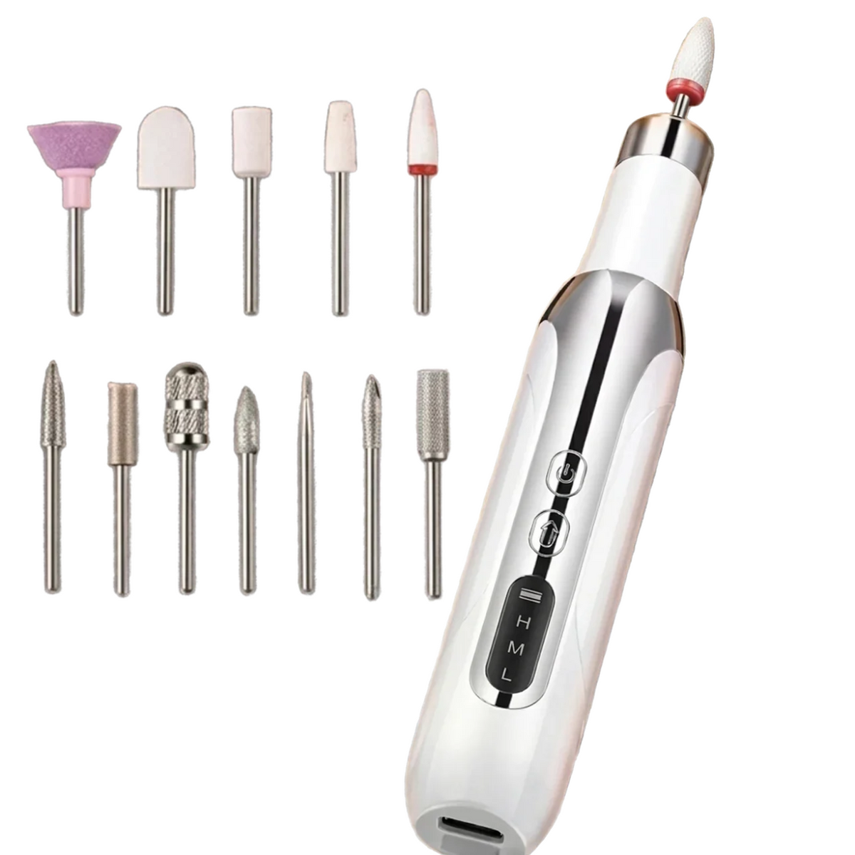 Ponceuse à Ongles Électrique Professionnelle Kit de Manucure et Pédicure Sans Fil