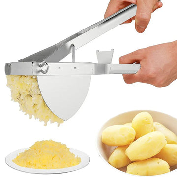 Presse Purée Inox Multifonction Écrase Pommes de Terre Fruits et Légumes