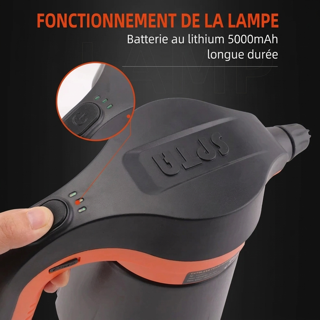 Pulvérisateur à mousse électrique sans fil 2,25 L pour lavage de voiture