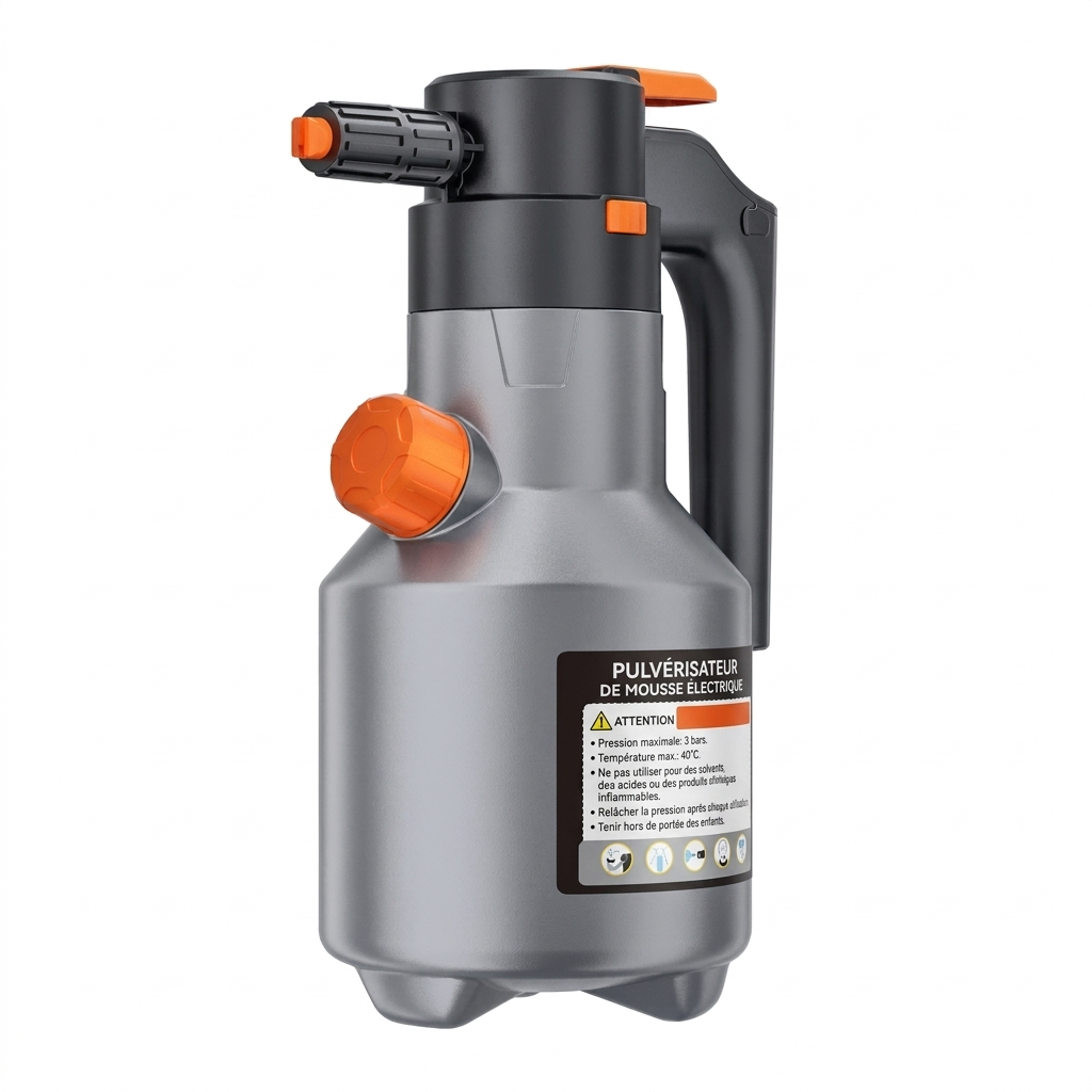Pulvérisateur à mousse électrique rechargeable 2 L pour lavage automobile