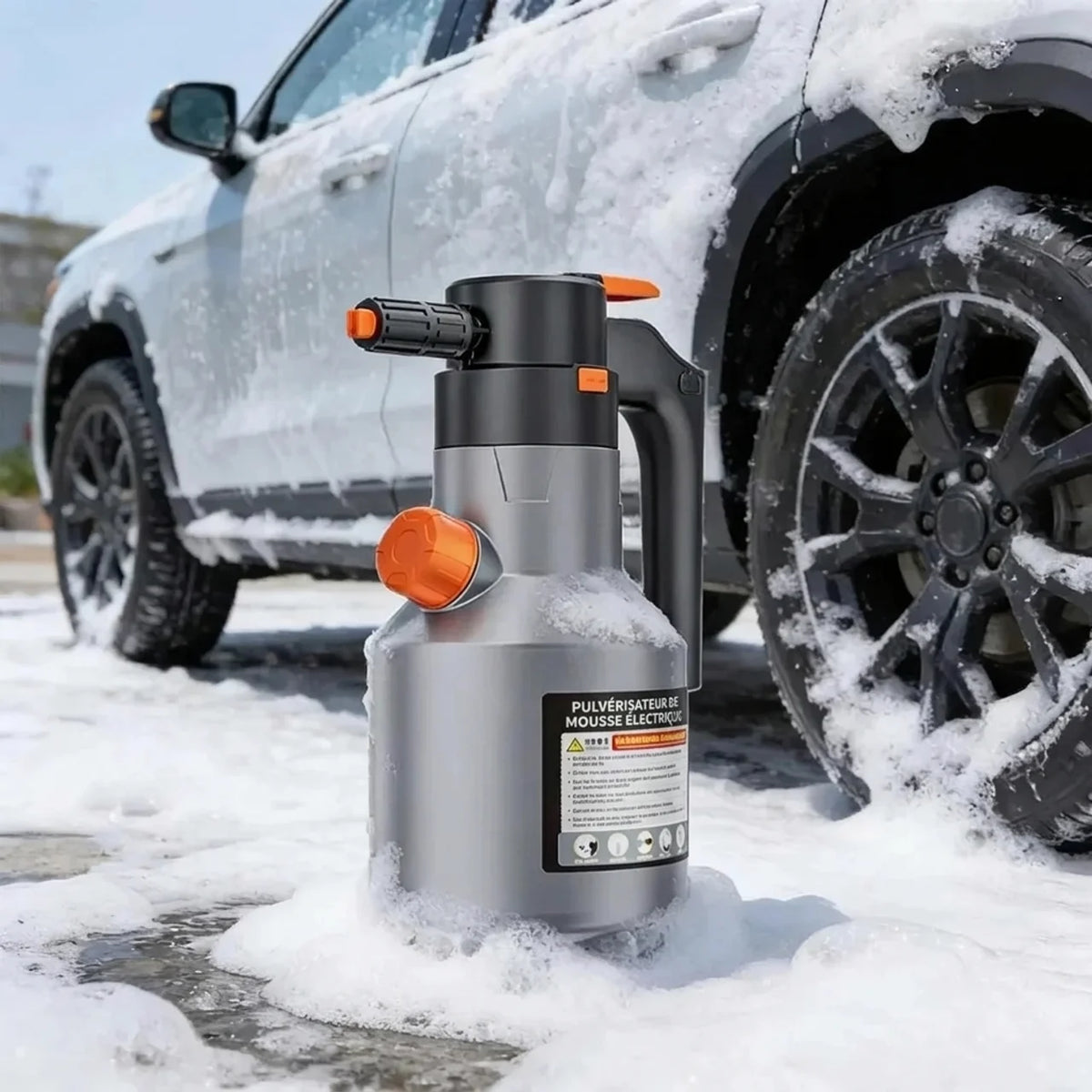 Pulvérisateur à mousse électrique rechargeable 2 L pour lavage automobile