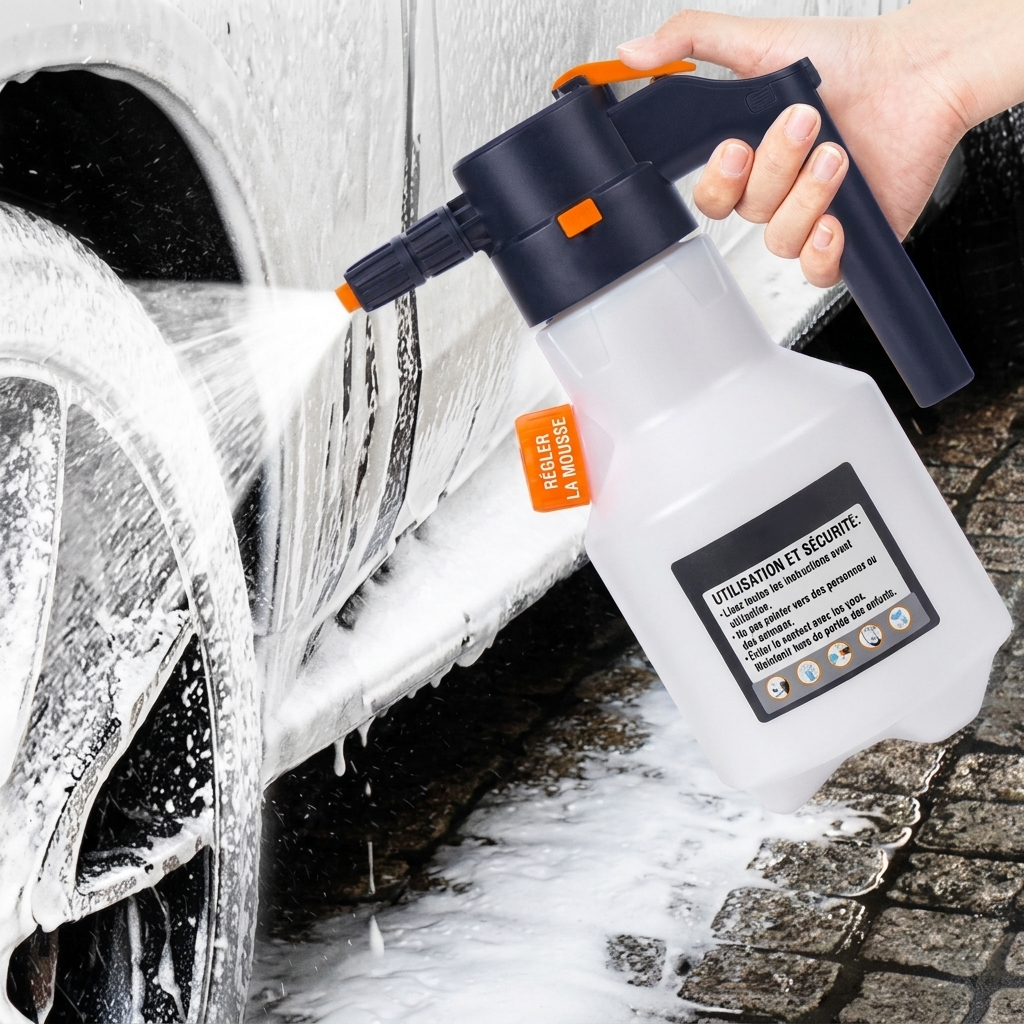 Pulvérisateur à mousse électrique rechargeable 2 L pour lavage automobile