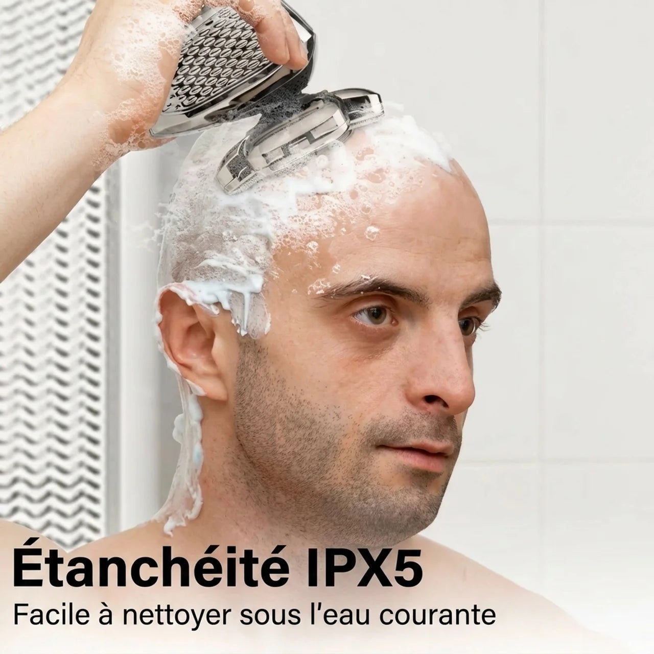Rasoir Électrique Homme 6-en-1 Tête Chauve 9 Lames
