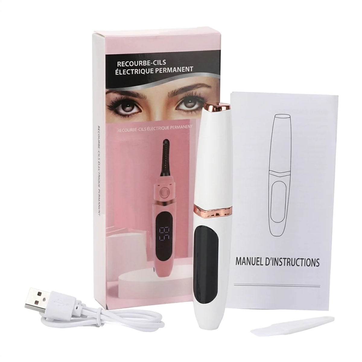 Recourbe-cils chauffant rechargeable 3 températures