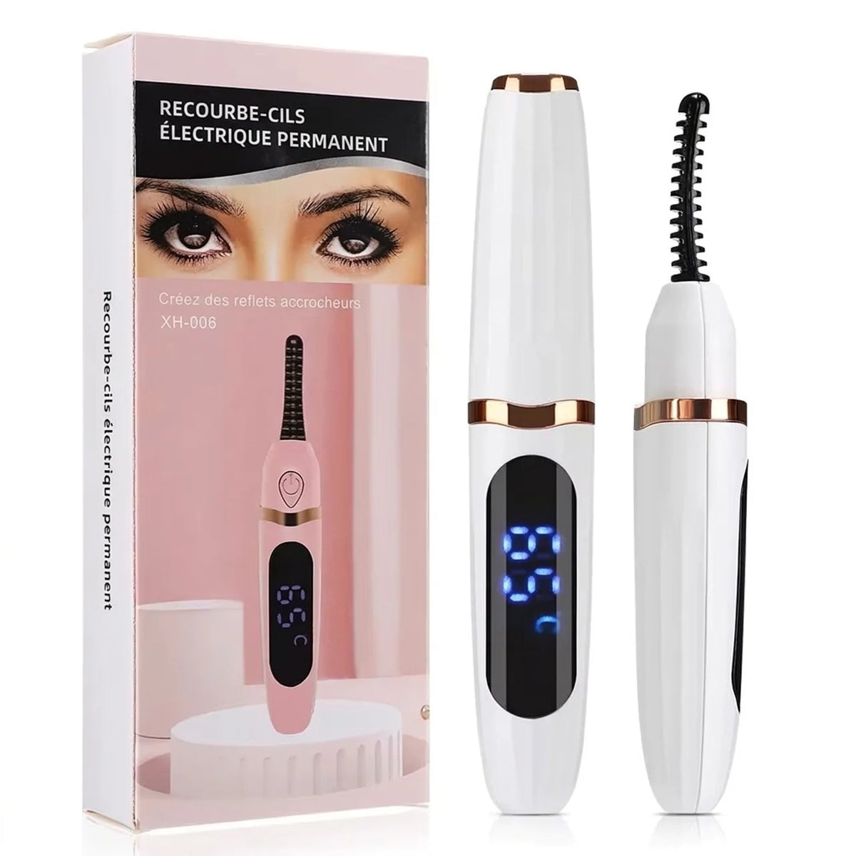 Recourbe-cils chauffant rechargeable 3 températures