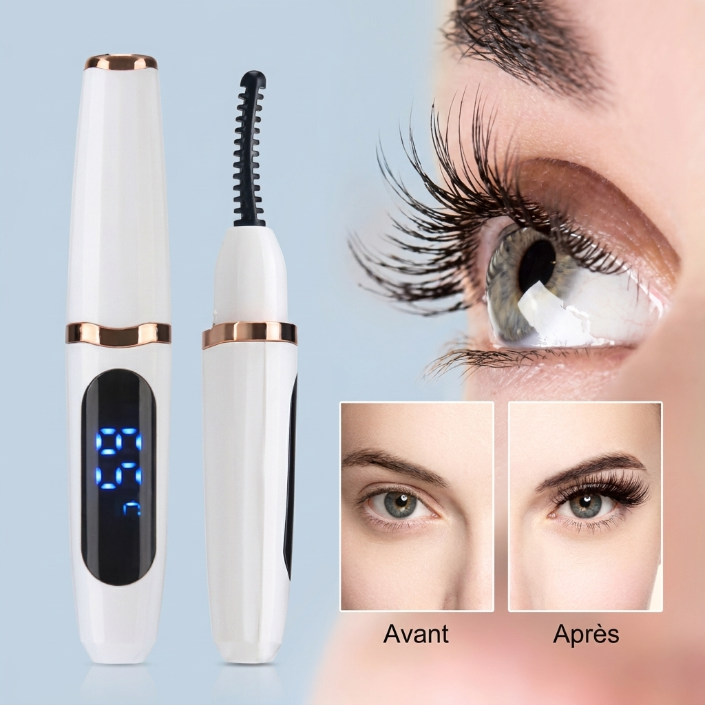 Recourbe-cils chauffant rechargeable 3 températures