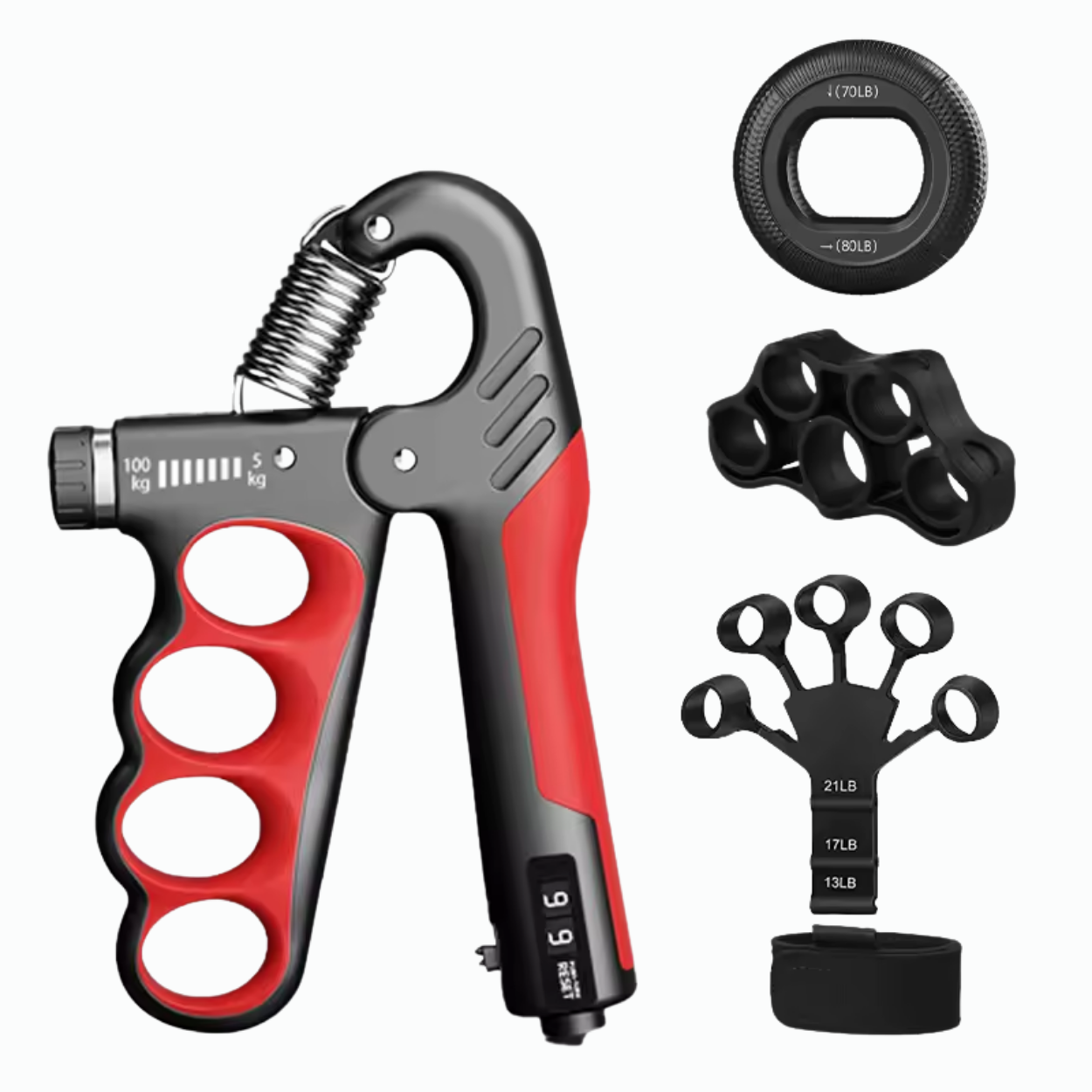 Renforceur de Poigne Réglable 5–100 kg