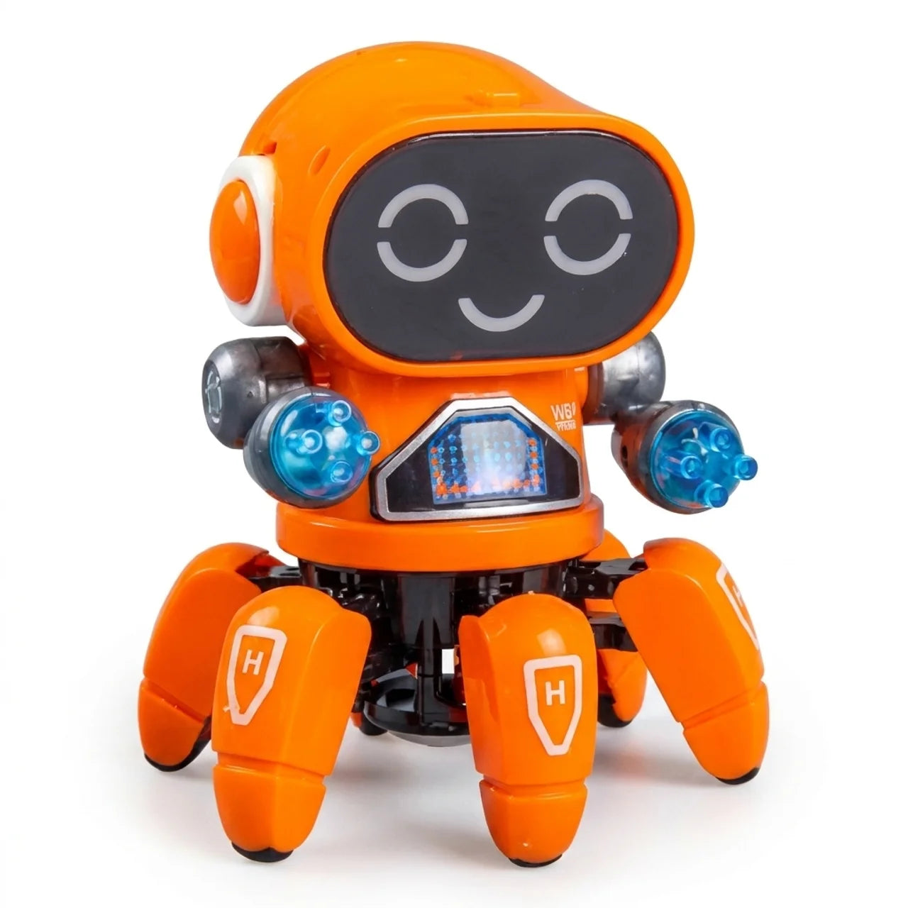 Robot Intelligent Danseur Rechargeable Jouet Éducatif Lumières Musique et Bras Articulés